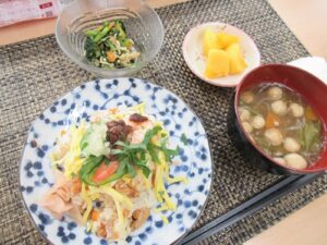デイサービス 昼食の写真