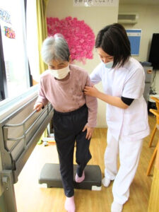 段差昇降の訓練の写真